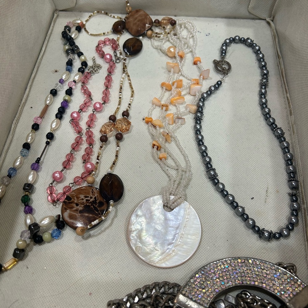 Elegant Multi-Color Beaded Necklaces